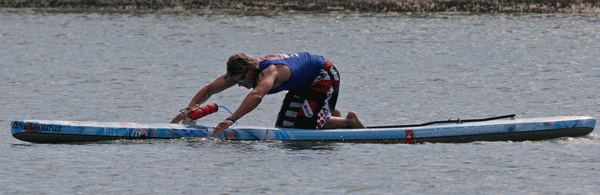 Attached Complimentary Image: Professional paddleboarder Jamie Mitchell (Queensland, AUS) will be looking to reinforce his status as the world's best paddleboarder at the Hennessey's International Paddleboarding Championship.